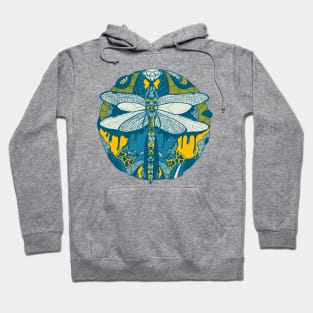 Retro Wave Circle of the Dragonfly Hoodie